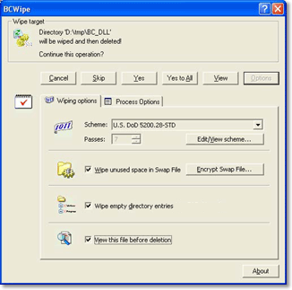 BCWipe: cancellare file definitivamente  