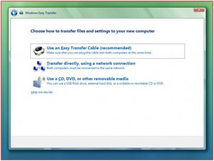 Trasferire dati da XP a Windows 7 