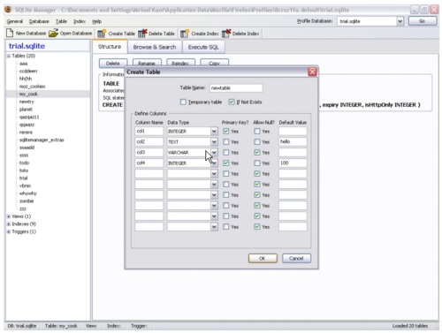 Gestire database SQLite direttamente da Firefox  