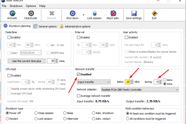 Spegnere automaticamente il pc al termine del download  