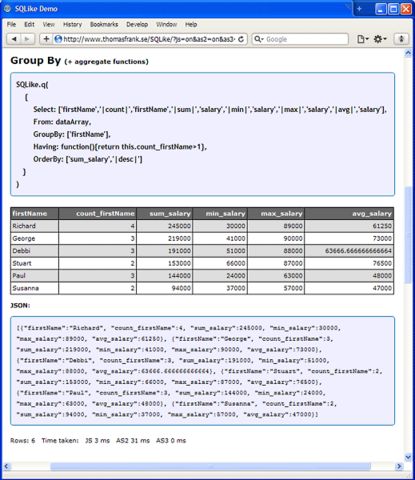 SQLike, un piccolo query engine  