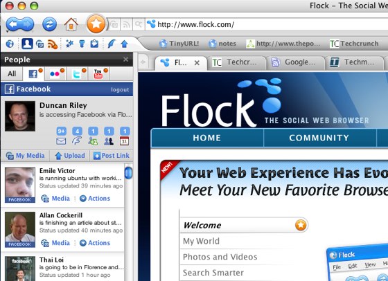 Browser: hai un account su Flickr, del.icio.us, YouTube ecc. e vuoi gestirli semplicemente? La risposta è Flock  