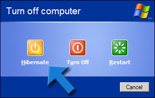 XP: sospendi (hibernate) invece di standby alla chiusura  