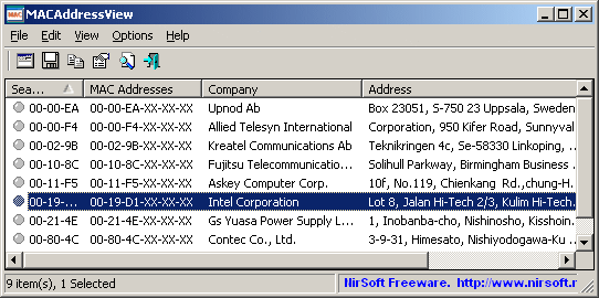 Trovare il MAC address di un componente della rete  