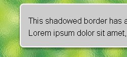 ShadedBorder. Angoli arrotondati ed effetto ombra con javascript  
