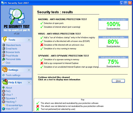 Sicurezza: metti il tuo pc alla prova con PC Security Test 2007  
