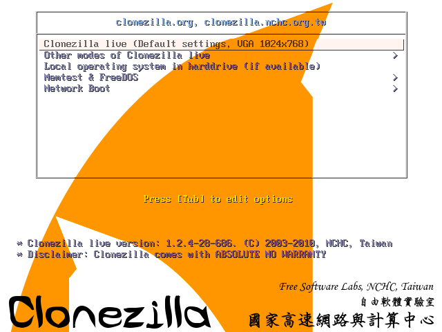 Clonare il proprio hard disk con Clonezilla  