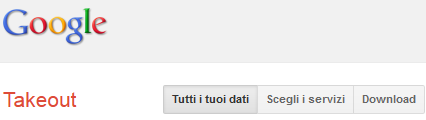 Scaricare di dati personali Google  
